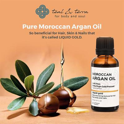 Teal & Terra Moroccan Argan Oil (Cold Pressed) 30 ml - Essential Oils