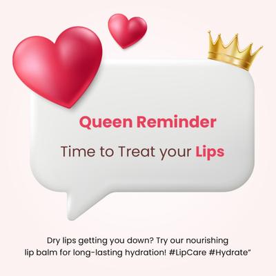 Matt Look balm Queen Hydrating Lip Shine for Dry & Chapped Lips, Super Strawberry-01 2.7 gm - Lip Balms