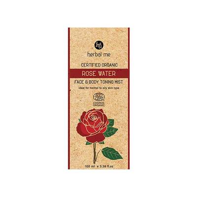 HM Herbal Me Certified Organic Rose Water 100ml - Masks & Peels