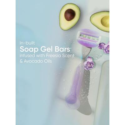 Gillette Venus Comfortglide 2 Soap Gel Bar With A Touch Of Avocado & Freesia Scent Cartridges - 2's - Razors & Cartridges