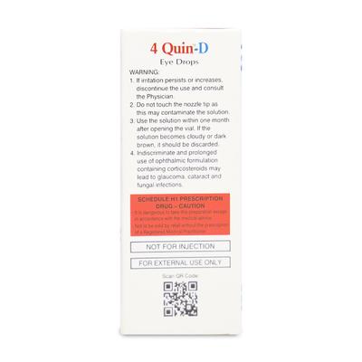 4 QUIN D Eye Drops 5ml - Eye Infections-Eaa