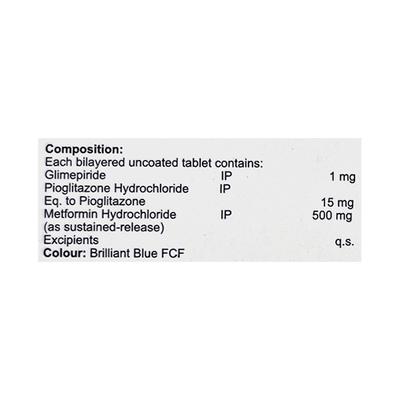 DEBISTAL GM 1 Tablet 10's - Diabetes-Ant