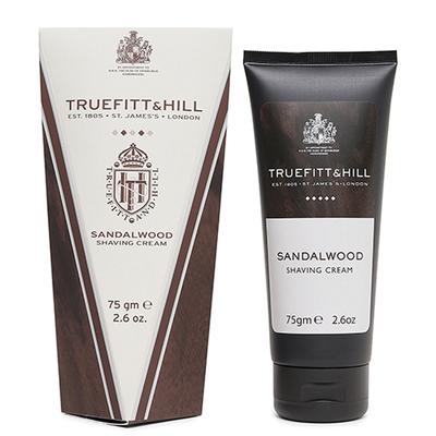 Truefitt and Hill Sandalwood Shave Cream Tube Essential Grooming Collection For Men Suitable For Normal and Dry Skin 75 ml - Shaving Creams