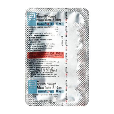 Nicoduce OD 10mg Tablet 10'S - Angina