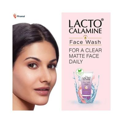 Lacto Calamine Daily Facewash with Kaolin Clay, Niacinamide and Vitamin E for Oily Skin 100ml 2's - Face Wash & Cleansers
