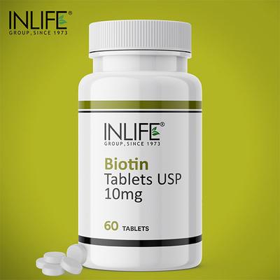 Inlife Biotin 10000 mcg Tablets 60's - Hair & Skin