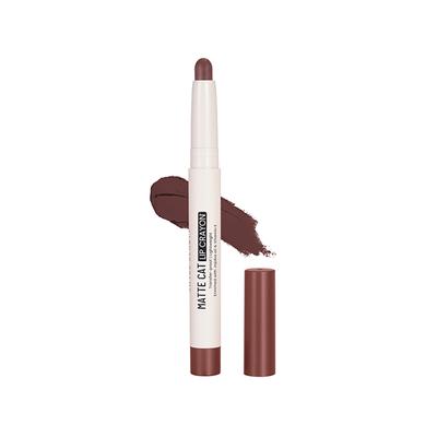 Swiss Beauty Non-Transfer Matte Cat Lip Crayon, Shade - Choclate Fudge 1.5 gm - Lip Crayons