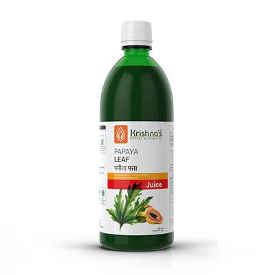 Krishna's Herbal & Ayurveda Papaya Leaf Juice 500 ml - Ayurvedic Juices