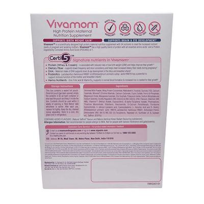 Vivamom High Protein Maternal Nutrition Supplement Powder Refill - Kesar Badam Flavour 200 g - Nutritional Supplements