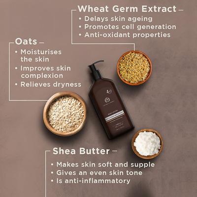 The Man Company Body Lotion - Oats & Wheat Germ Extract 420 ml - Lotions & Creams