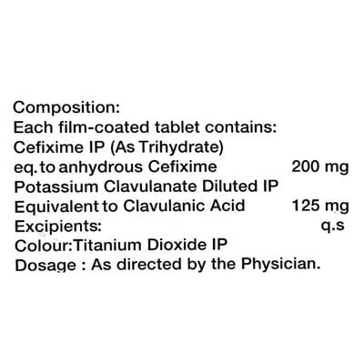 Omnicef O CV 200mg Tablet 10'S - Bacterial Infections-Cep