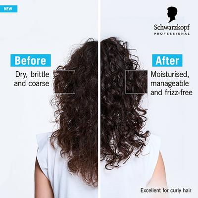 Schwarzkopf Professional Bonacure Moisture Kick Shampoo with Glycerol for Dry Hair with Vegan Keratin 250 ml - Shampoos
