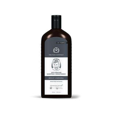 The Man Company Anti-Graying 2-In-1 Formula Shampoo & Conditioner 200ml - Shampoos