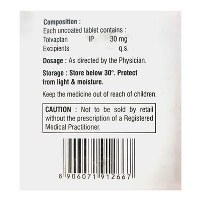 TOLVAPTAN 30 Tablet 4's - Hyponatremia