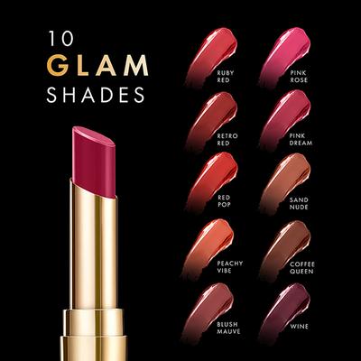 Lakme Glitterati Shine Lipstick Wine 3.4 gm - Lipsticks