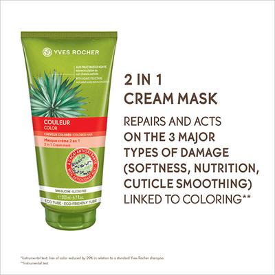 Yves Rocher Colour 2 In 1 Cream Mask 200 ml - Masks & Peels