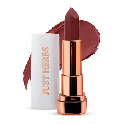 Just Herbs Long Stay Relaxed Matte Lipstick Shea Butter + Jojoba Oil Jhrm 05 (Coffee Date) 4gm - Lipsticks