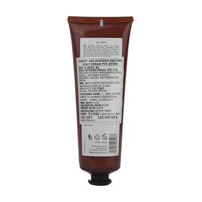 Depot 404 Soothing Shaving Soap Cream (For Brush) 125 ml - Shaving Creams
