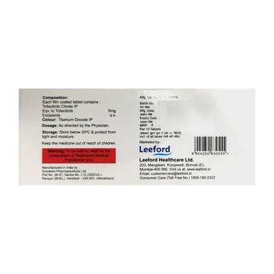 TOFAFORD 5 Tablet 10's - Arthritis-Dis