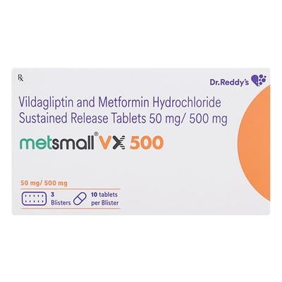 METSMALL VX 500 Tablet 10's - Diabetes-Ant