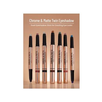 Swiss Beauty Chrome and Matte Twin Eyeshadow-Aqua Moon 2 gm - Eyeshadow, Bases & Primers
