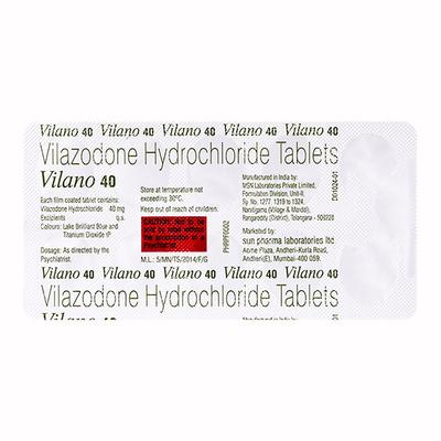 VILANO 40 Tablet 10's - Depression-Ant