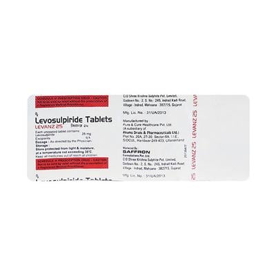 Levanz 25mg Tablet 10'S - Ulcer/Reflux/Flatulence-GIT