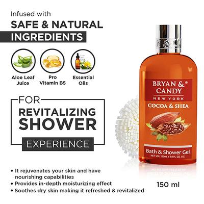 Bryan & Candy Cocoa White Heart Kit 390ml 4's - Creams/Oils/Lotions