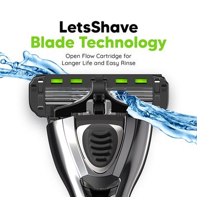 LetsShave Pro 4 Razor Blades - Men 12's - Razors & Cartridges