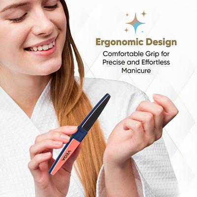 Vega Nail Buffer For Nail Polishing, Shaping & Finishing, Salon & Home Use, Pack Of 2 (Vc2Nb-01) - Nail Care