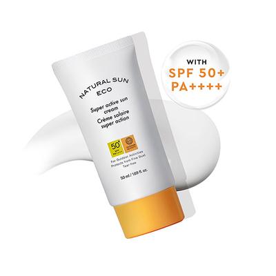 The Face Shop Naturalsun Eco Super Active Sun Cream 50 ml - Face Sunscreen