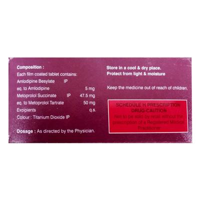 METORDIL AM 50 Tablet 10's - Hypertension-Ana