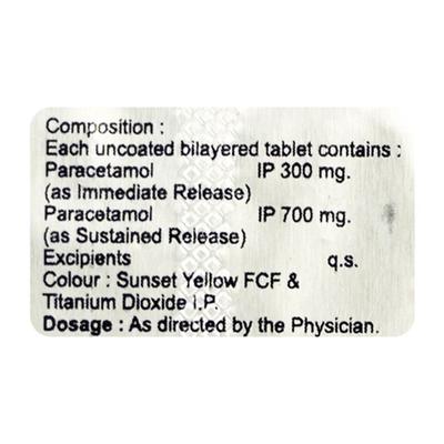 PARVON SR 1000 Tablet 10's - Fever-Ana
