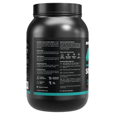 Nutrabay Pure Soy Protein Isolate - Unflavoured 1 kg - Weight Loss