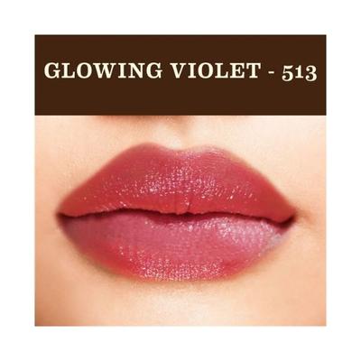 SoulTree Ayurvedic Lipcare Colour Rich Glowing Violet 513 4gm - Lipsticks