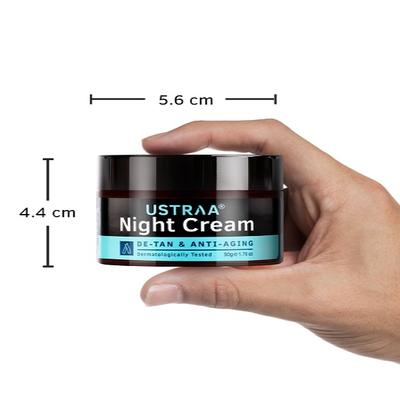 Ustraa Night Cream - De-Tan & Anti-Aging 50 gm - Face Creams