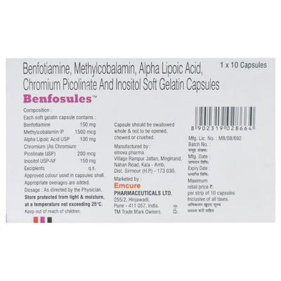 Benfosules Capsule 10'S - Supplements-Vam