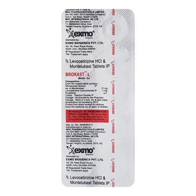 BROKAST L Tablet 10's - Allergies-Ant