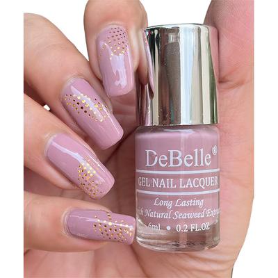DeBelle Gel Nail Lacquer Blissful Elizabeth (Light Pink Mauve) 6 ml - Nail Polish