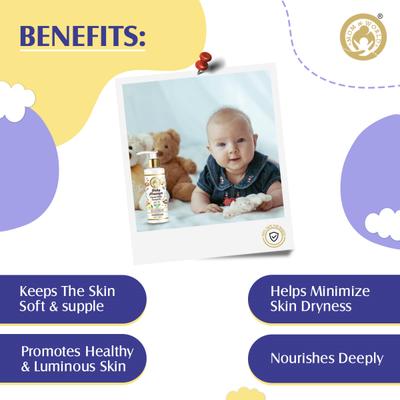 Mom & World Baby Massage Organic Virgin Coconut Oil 200 ml - Baby Skin Care