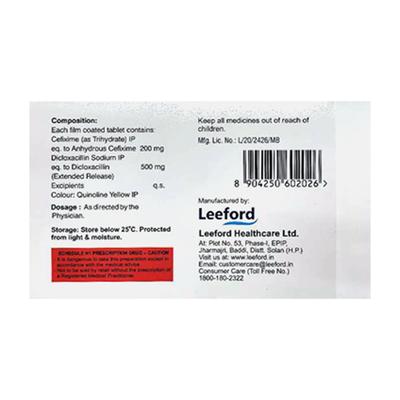 CEFITAXE DX Tablet 10's - Bacterial Infections-Cep