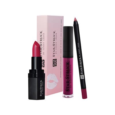 Star Struck By Sunny Leone Rooberry 3Pc Lip Kit (Lipstick + Lip Gloss + Lip Liner) 1's - Lipsticks