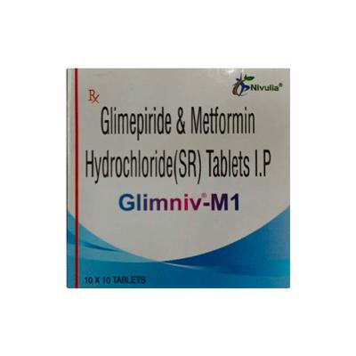GLIMNIV M 1 Tablet 10s's - Diabetes-Ant
