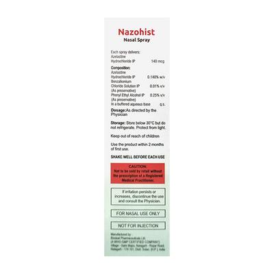 NAZOHIST 70md Nasal Spray 7ml - Nasal Congestion-Nas