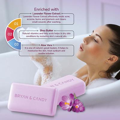 Bryan & Candy Lavender Bathing Bar 230 gm - Soaps
