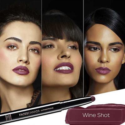 Faces Canada Ultime Pro Hd Intense Matte Lips + Primer Wine Shot 26 1.4 Gm - Lip Crayons