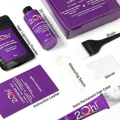 2.Oh! Semi Permanent Hair Color + Lightning Kit - Clear Gloss Combo 1's - Hair Creams