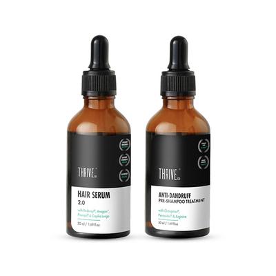 Thriveco Hair Growth Serum + Anti Dandruff Pre-Shampoo Treatment 50ml each 1's - Hair Serums