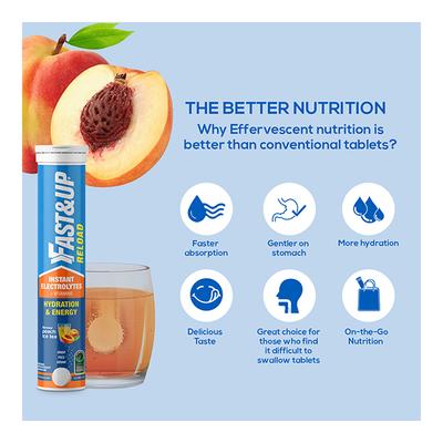 Fast&Up Reload Hydration & Energy Tablet - Peach Ice Tea 20's - Energy Drinks