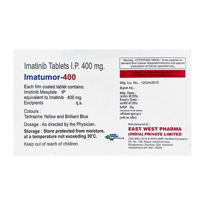 Imatumor 400mg Tablet 10'S - Cancer Oncology-Tar